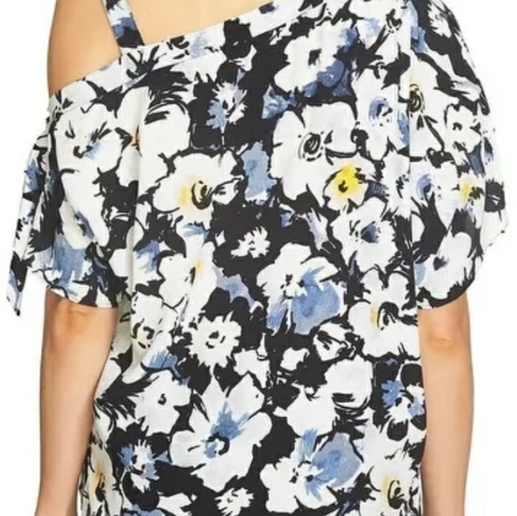 1.STATE New Printed One Shoulder Top Size S - Picture 7 of 10